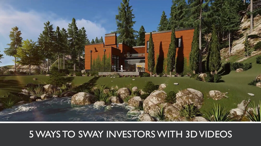 3D Photorealistic Animation Of A Lakeside Forest House In The Mountains