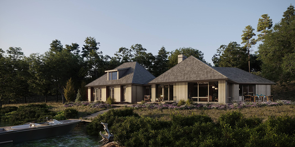 3D Exterior Visualization Services for a Rural House Project